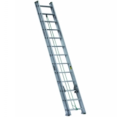 ESCALERA TELESCOPICA (EXTENSIÓN) DE ALUMINIO 6,40 METROS Y 24 PELDAÑOS