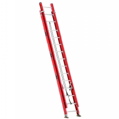 ESCALERA TELESCOPICA (EXTENSIÓN) FIBRA DE VIDRIO 7.62 METROS Y 28 PELDAÑOS