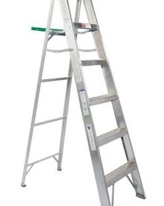 ESCALERA TIJERA DE ALUMINIO 1.83 METROS Y 6 PELDAÑOS