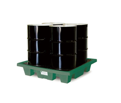 Pallet Contención de Derrame 4 Tambores P4T 500 Litros