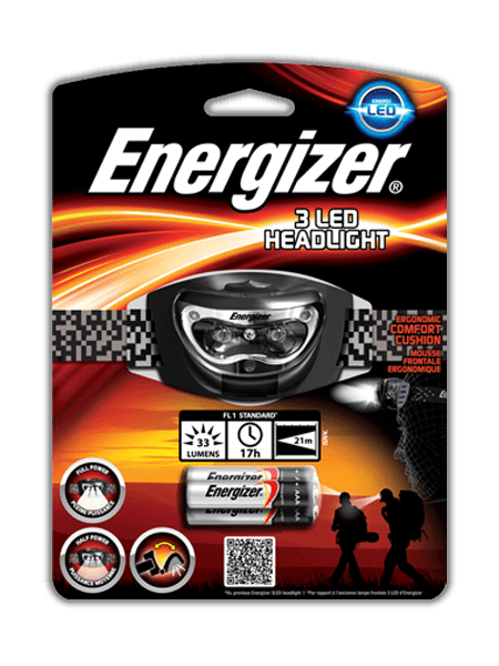Linterna Frontal manos libres Energizer 3 LED