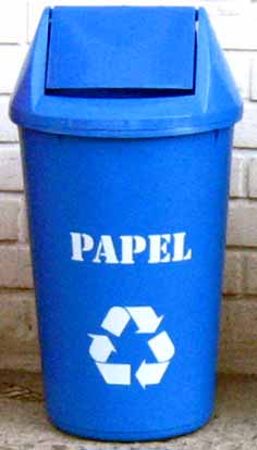 Tarro 36 lts. con tapa para reciclaje